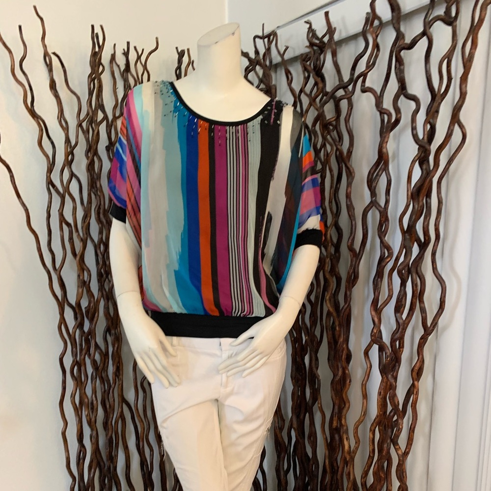 Alberto Makali Multi Stripes Blouse